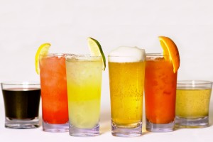 drinks from the bar