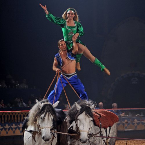 Acrobatic performers star at Arabian Nights